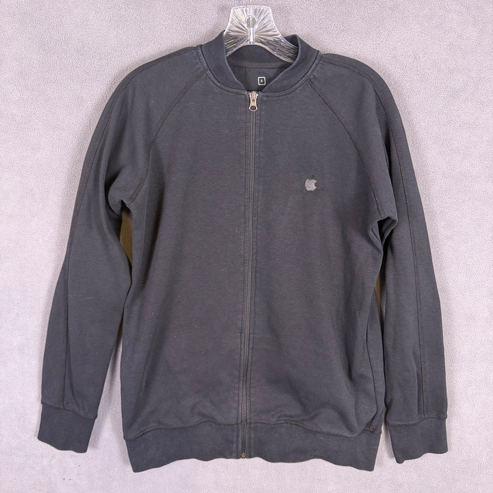 Apple‎ Jacket S Black Full Zip Store Employee Embroidered Logo Made In USA Read!